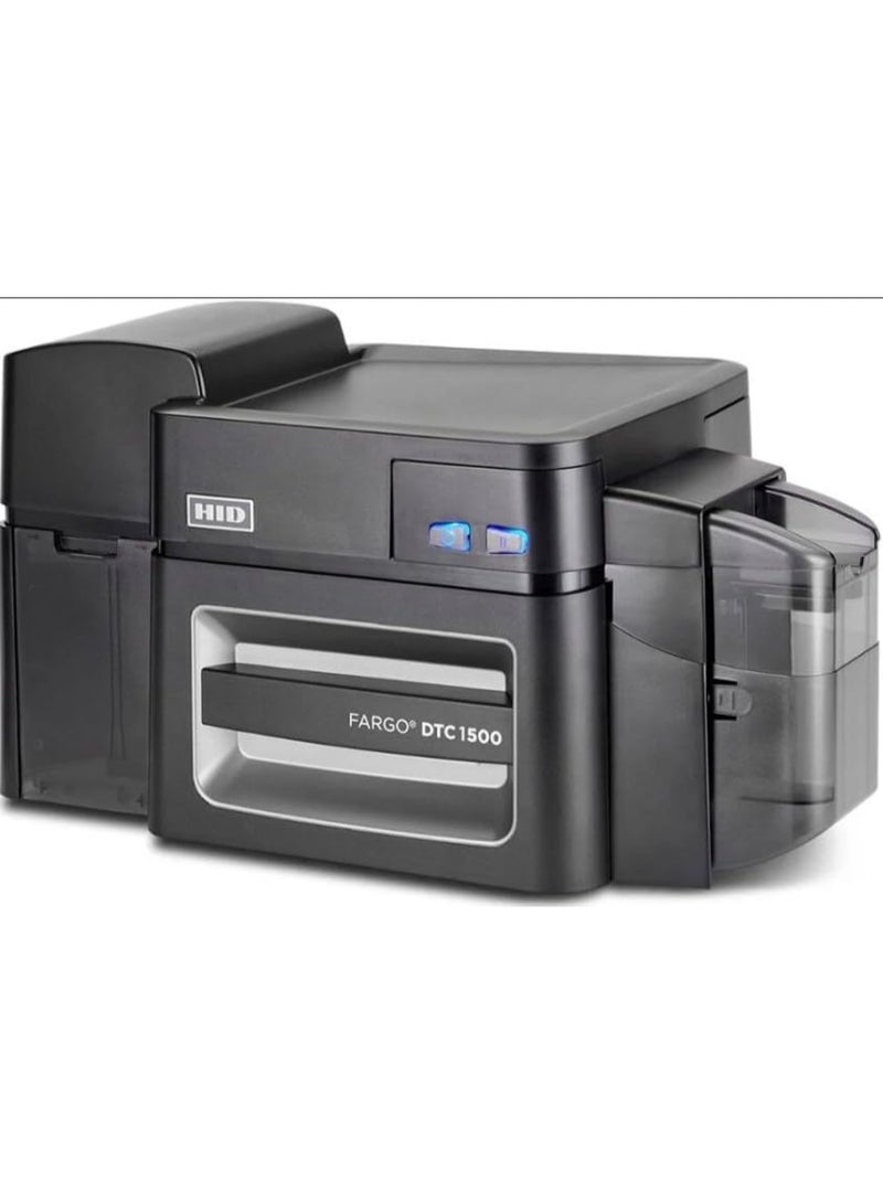 Fargo طابعة Fargo DTC1500 مزدوجة الجانب مع فليببر تاغ USB وإيثرنت مع 086515 Asure ID Solo - Image 1